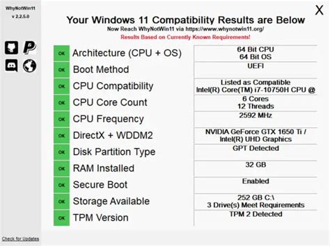 Windows 11 Requirements Check